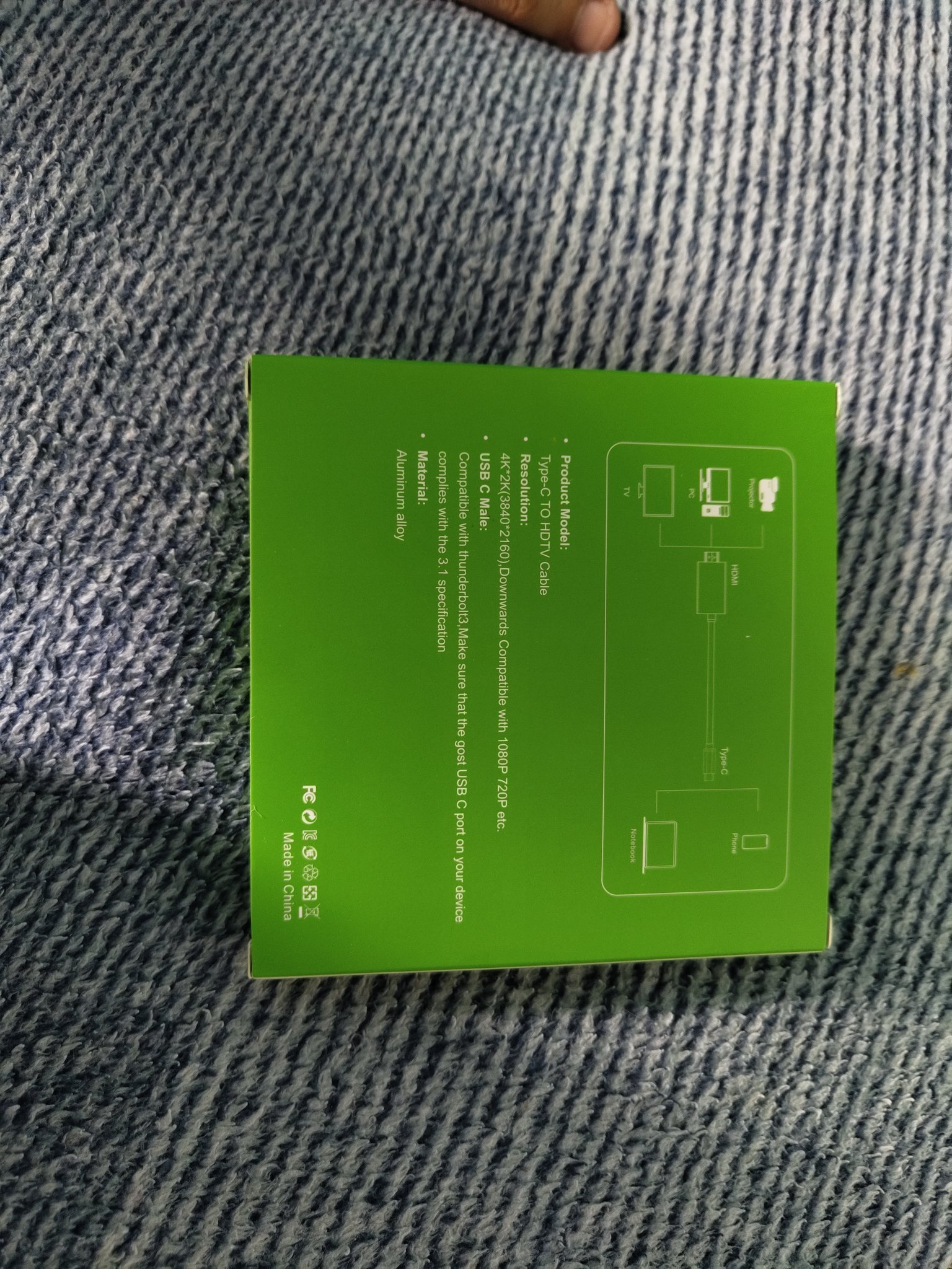 Back of the said package, it's all in broken english