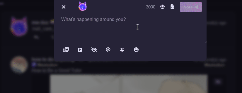 a gif showing as I type in the bi nailcare emoji and it shows up in preview, but not after it gets posted