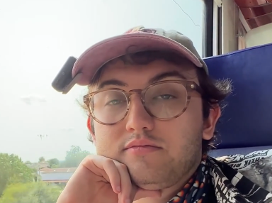 ben doyle has the clip on mic on his hat