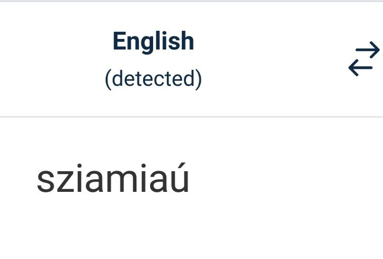 the phrase from the post being detected as english