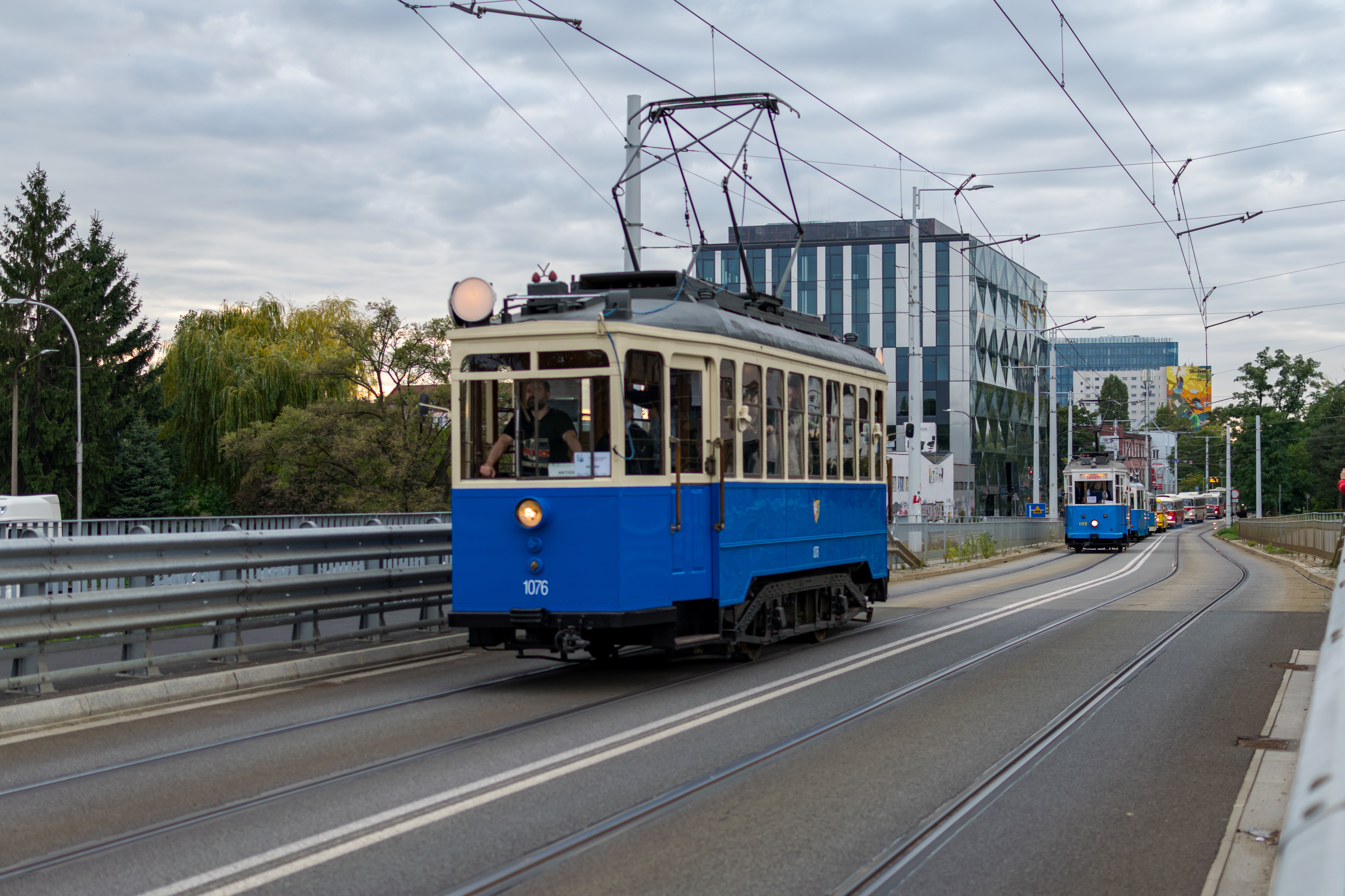 White-blue LH Standard tram