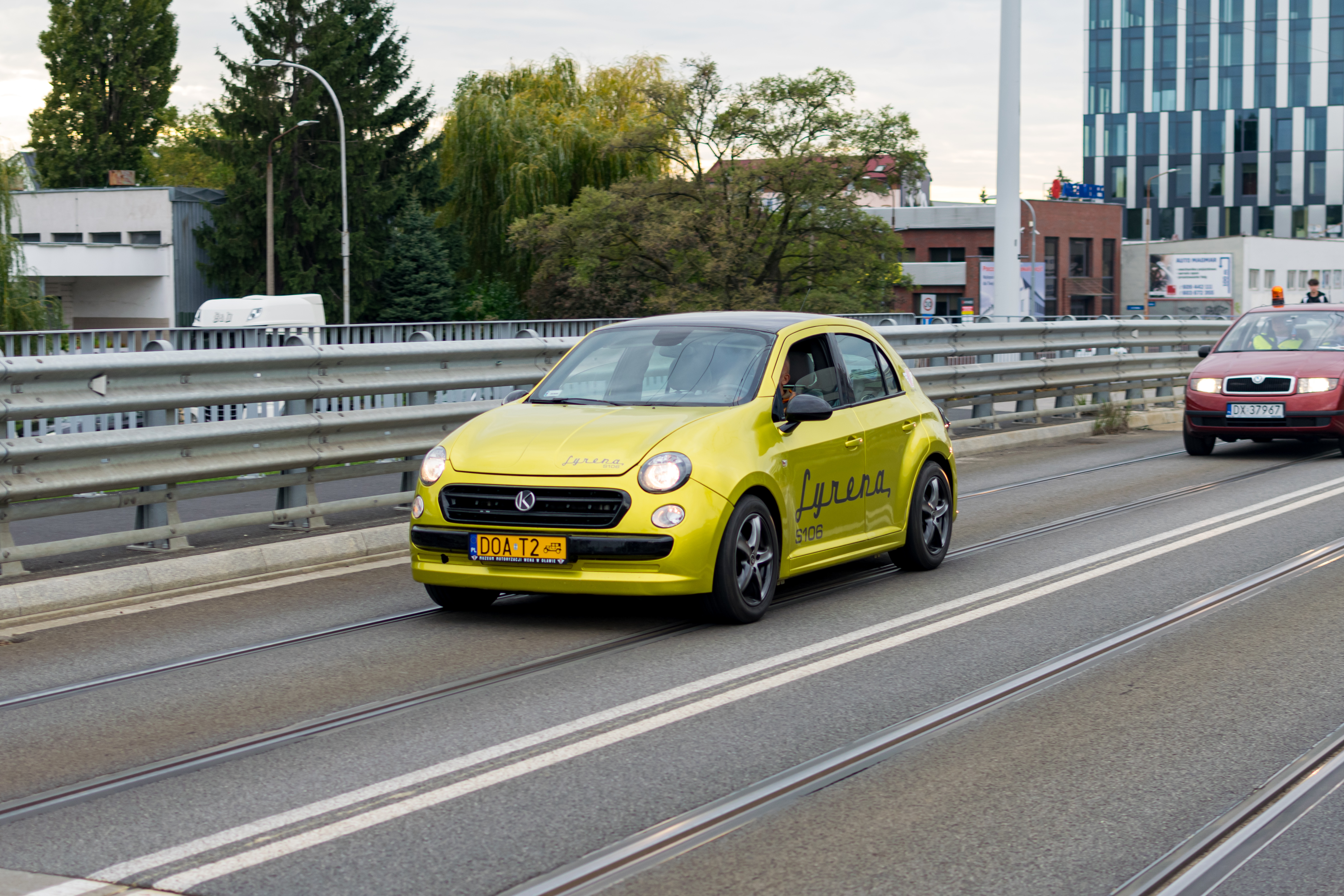 Goofy hatchback from last decade, but with yellow plates! Vosco „Syrena” S106 prototype