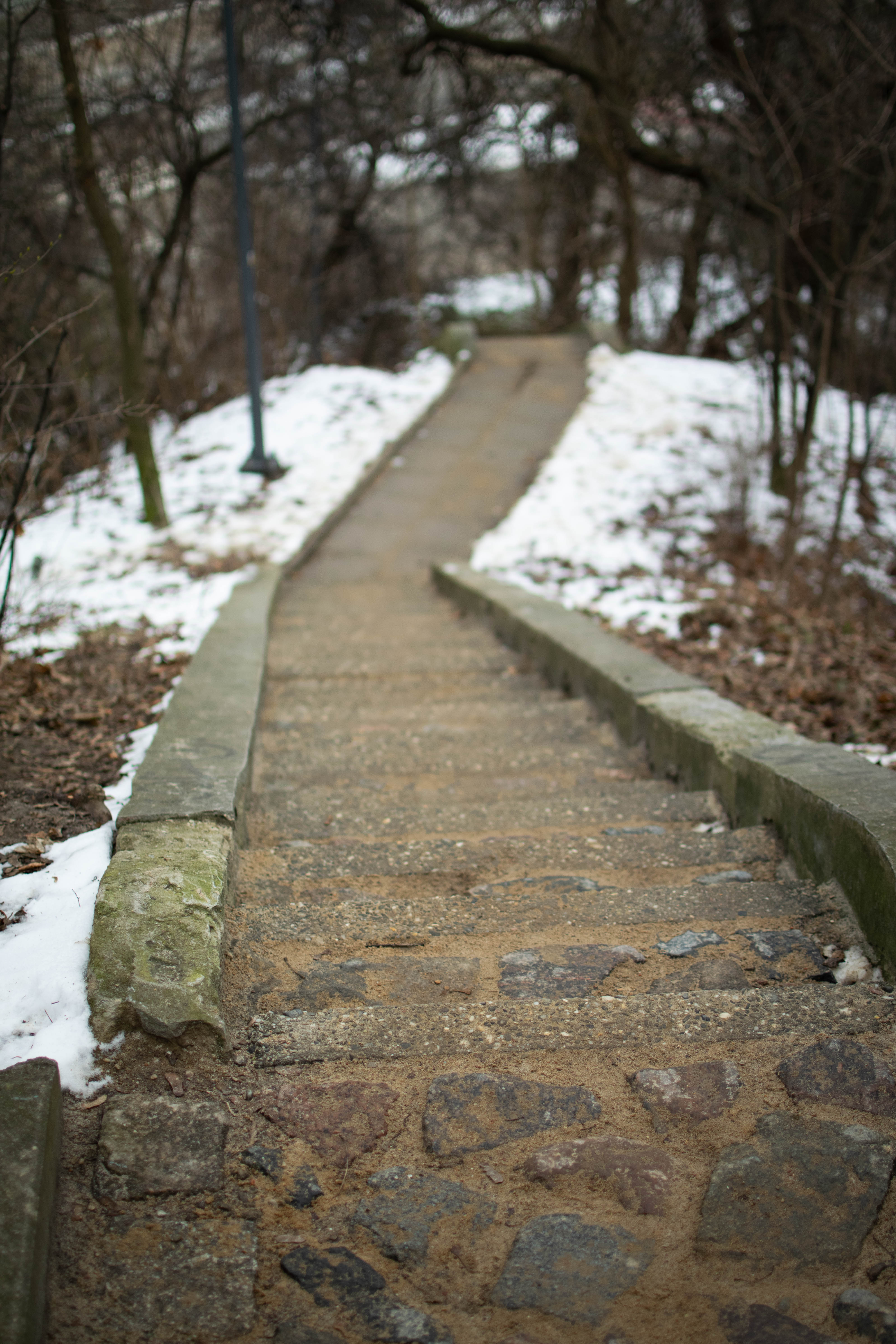 narrow stairs leading to the place from previous photo