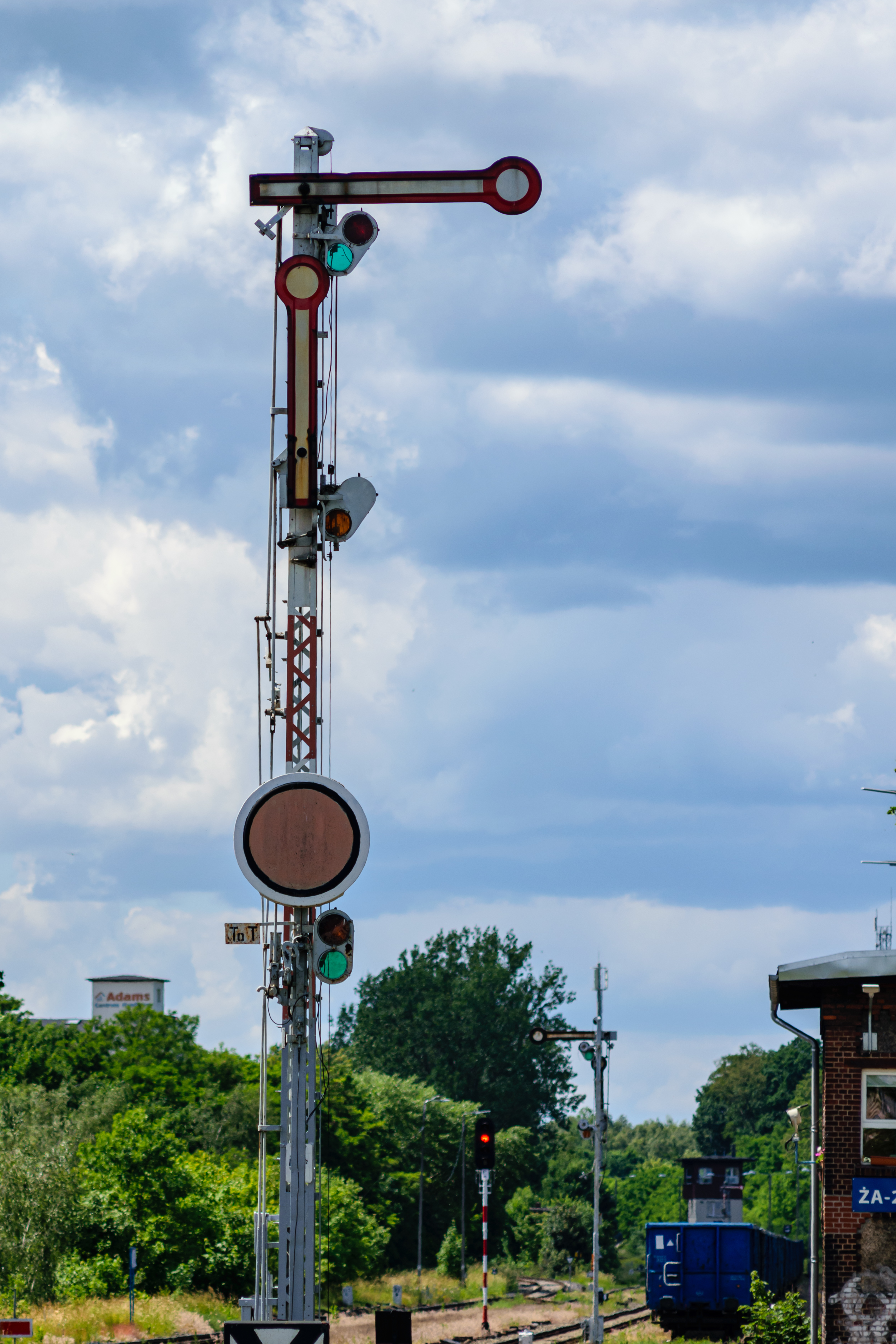 Old signal at a station