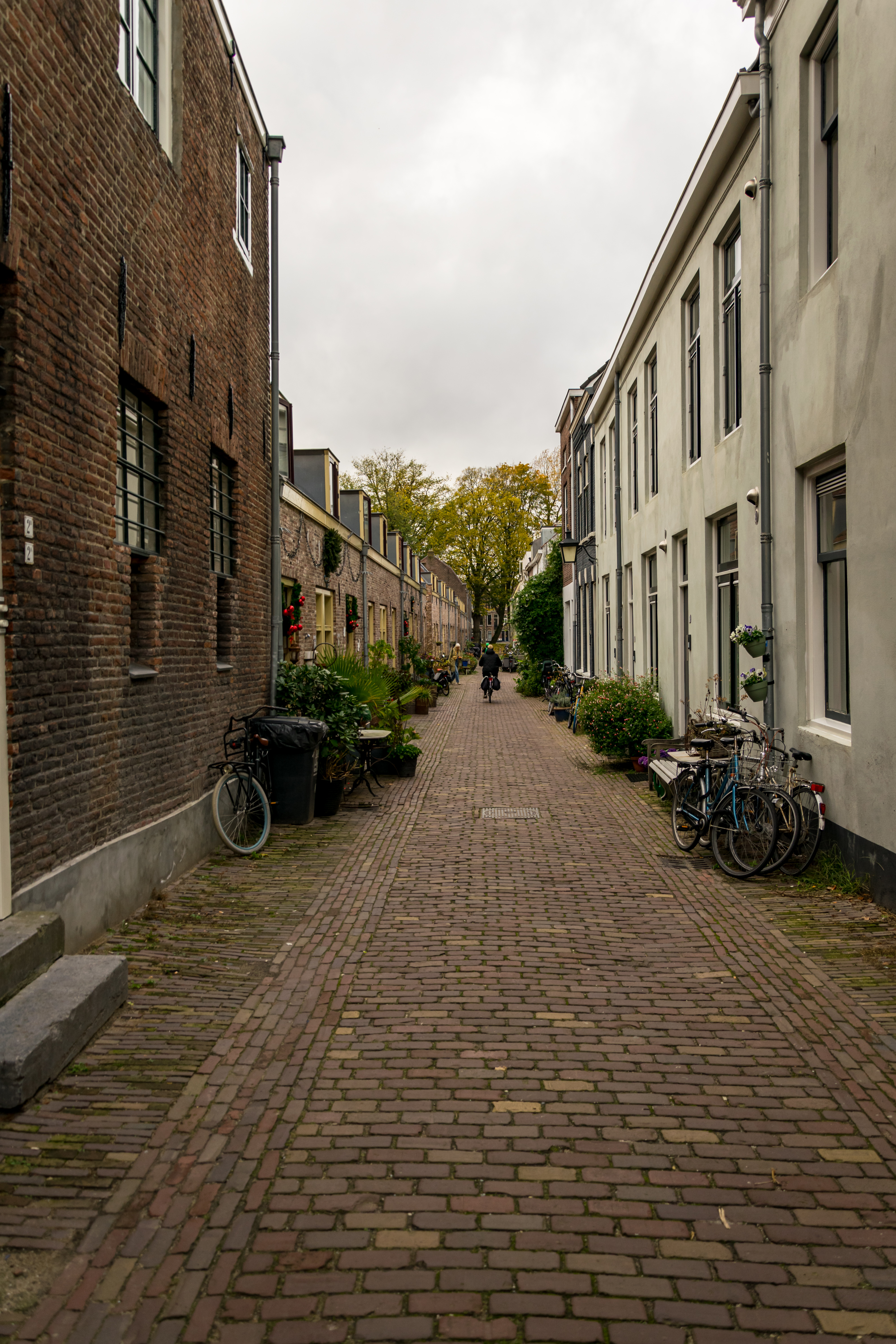 narrow brick street