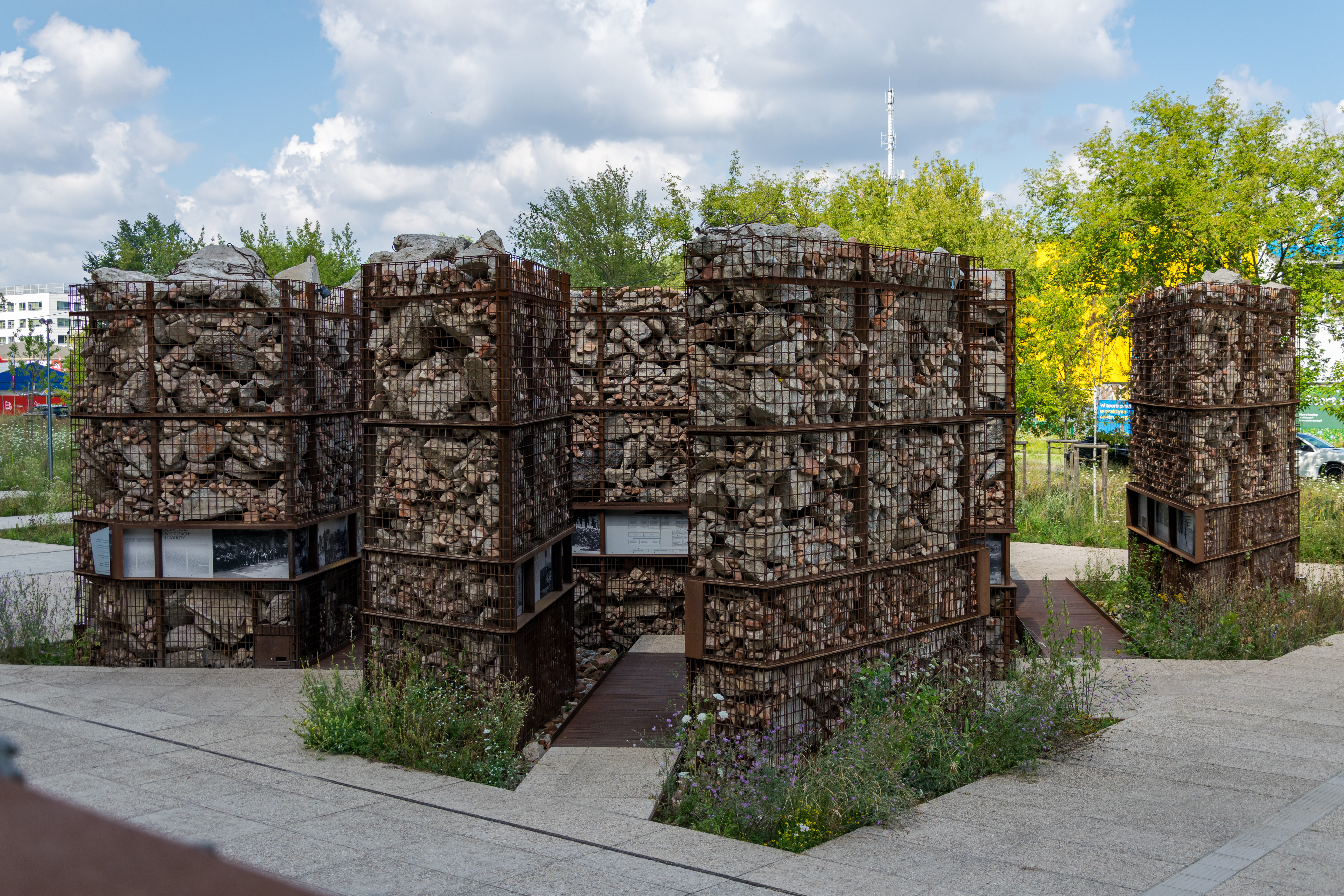 more stones in a cage