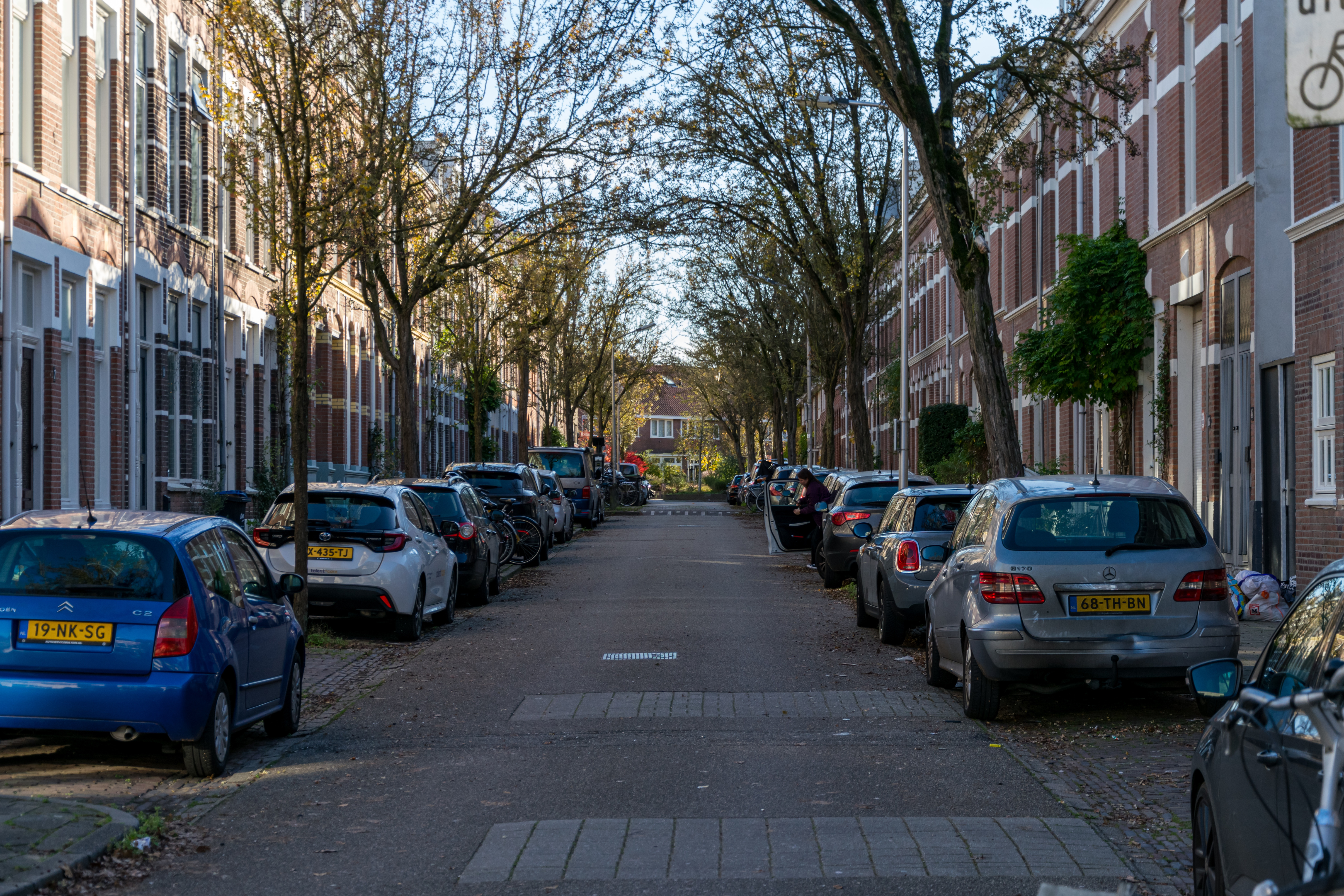 Narrow residential street