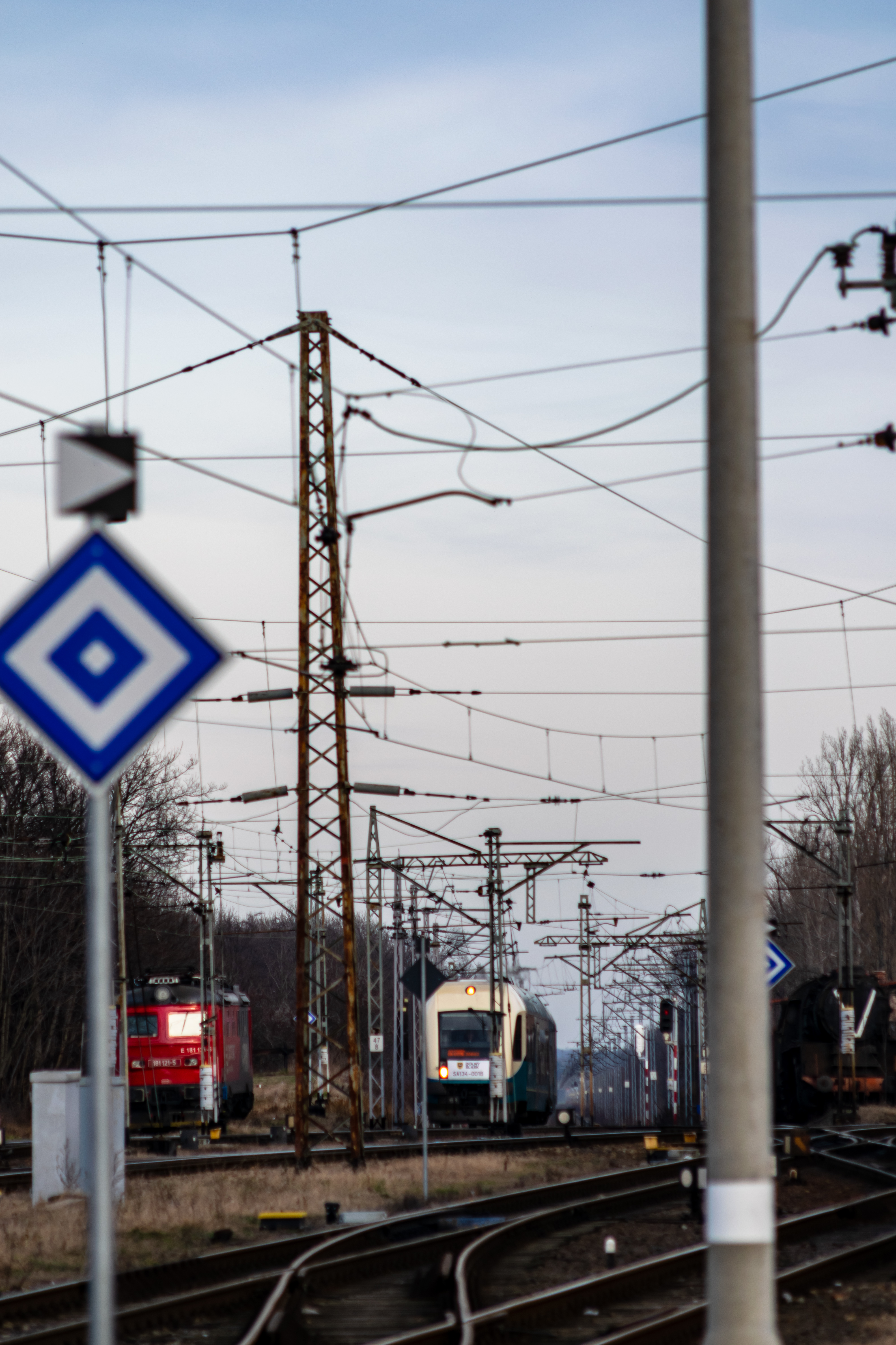 the same train entering the station
