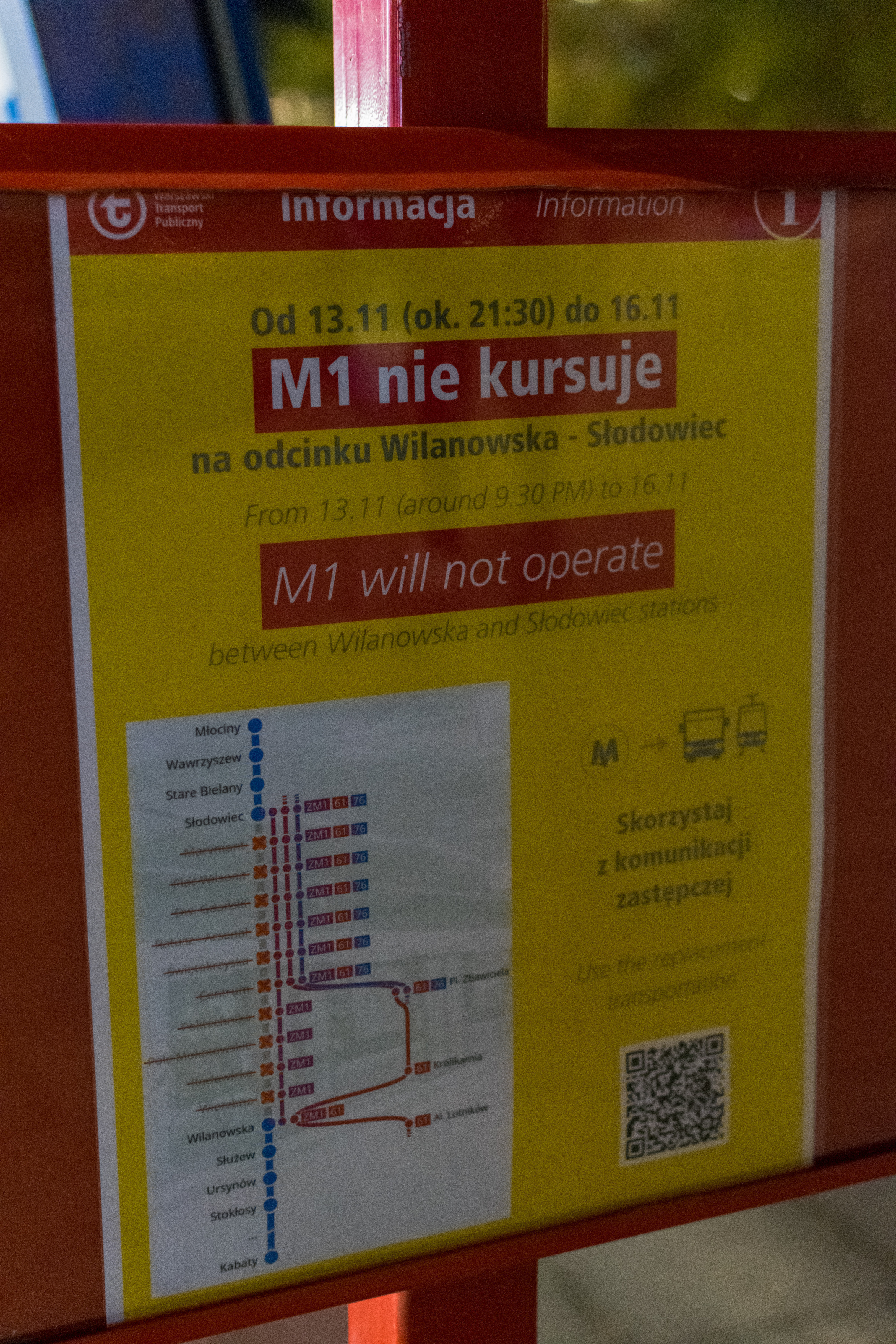 Paper about metro replacement