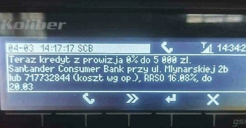 loan ad on train gsm-r radio display