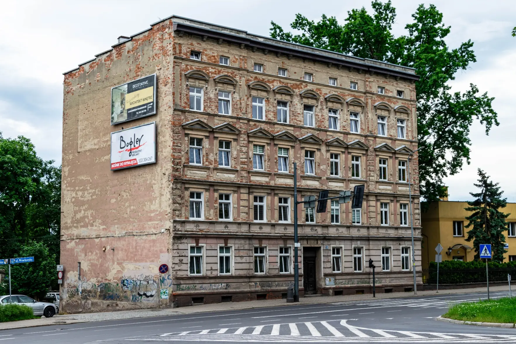 decrepit old german building
