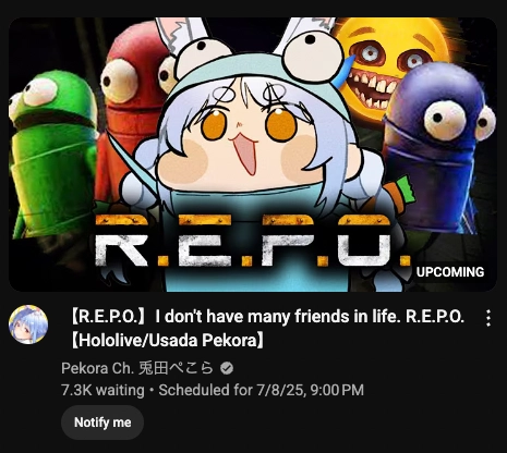 stream titled "I don't have many friends in life." from pakora