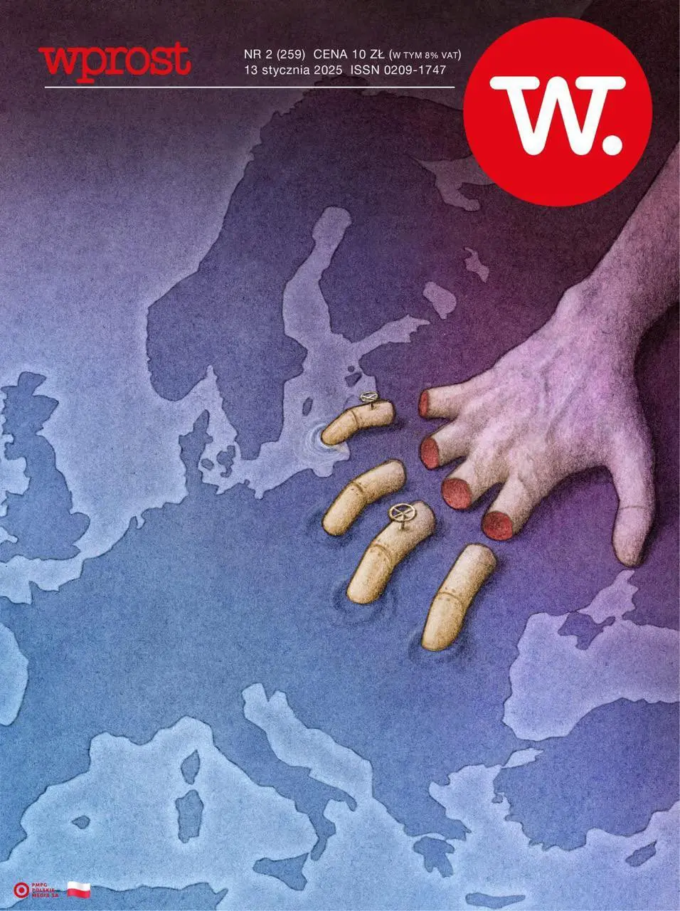drawing of a europe with a hand where would be russia, 4 fingers are gas pipelines that are tapping into various parts of Eastern Europe, and they are cut near the hand proper, symbolising the end of russian gas in EU