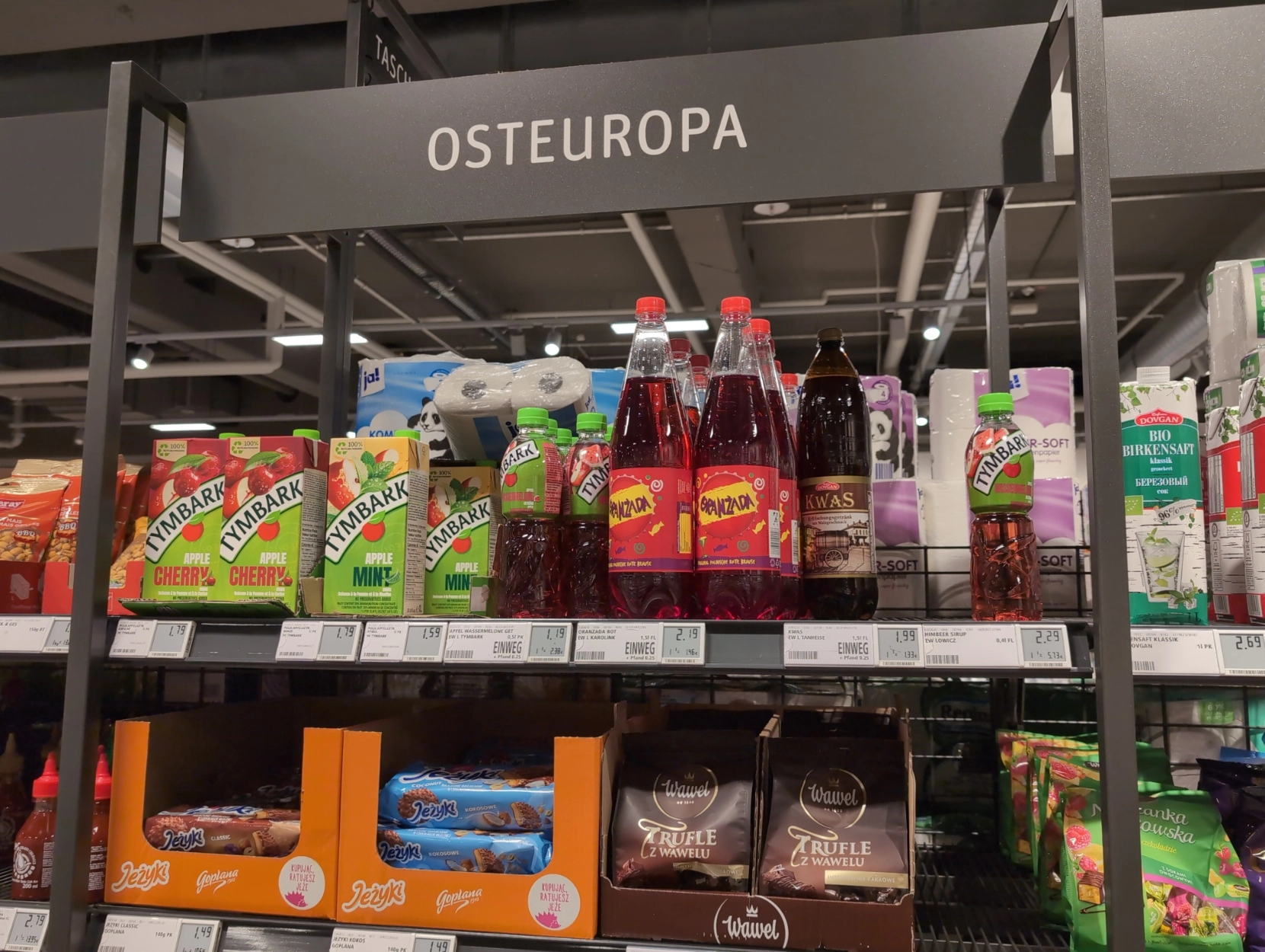 Polskie produkty w REWE podpisane jako "Osteuropa"