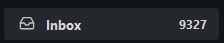 9327 unread inbox emails