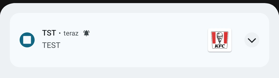 test notification from KFC on prod